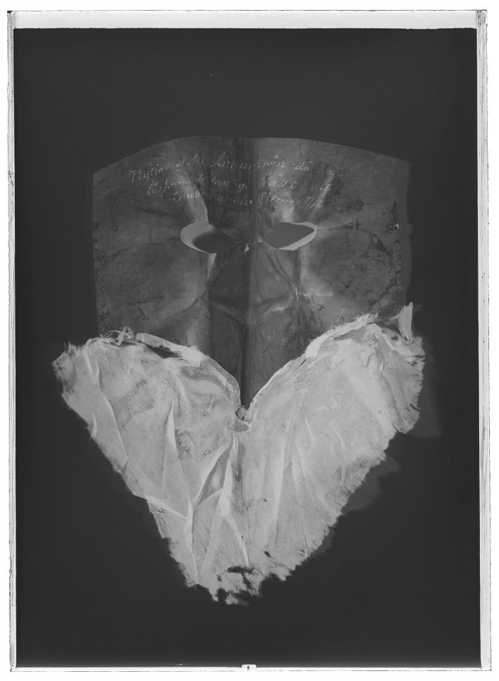 Anckarströms mask från Operamaskeraden den 16 mars 1792 - Livrustkammaren - 19138-negative