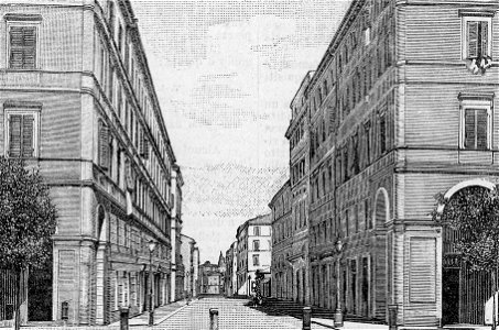 Ancona – Corso Vittorio Emanuele (xilografia)