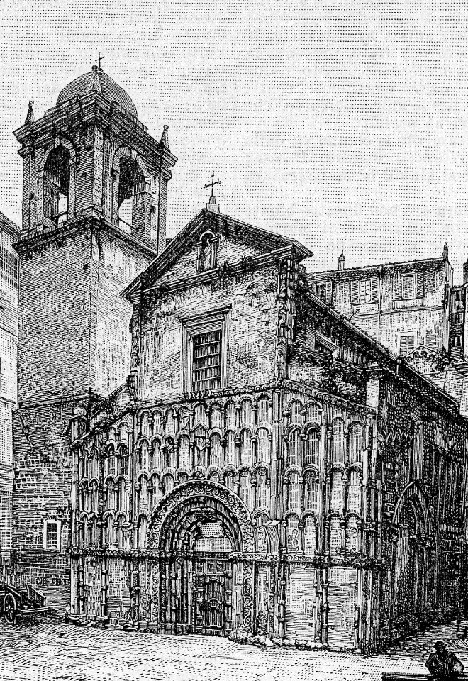 Ancona – Chiesa di Santa Maria in Piazza (xilografia)