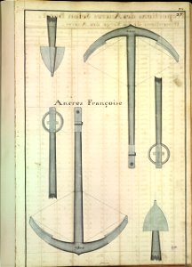 Ancres française début du XVIIIè siècle