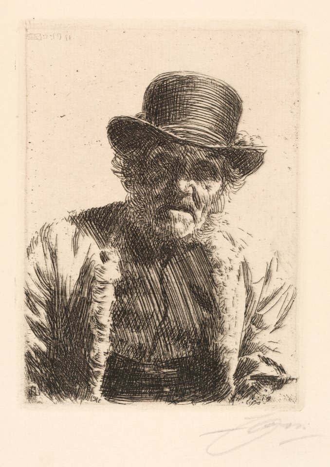 Anders Zorn (Swedish, 1860-1920) - Beadle - 2006.269 - Cleveland Museum of Art