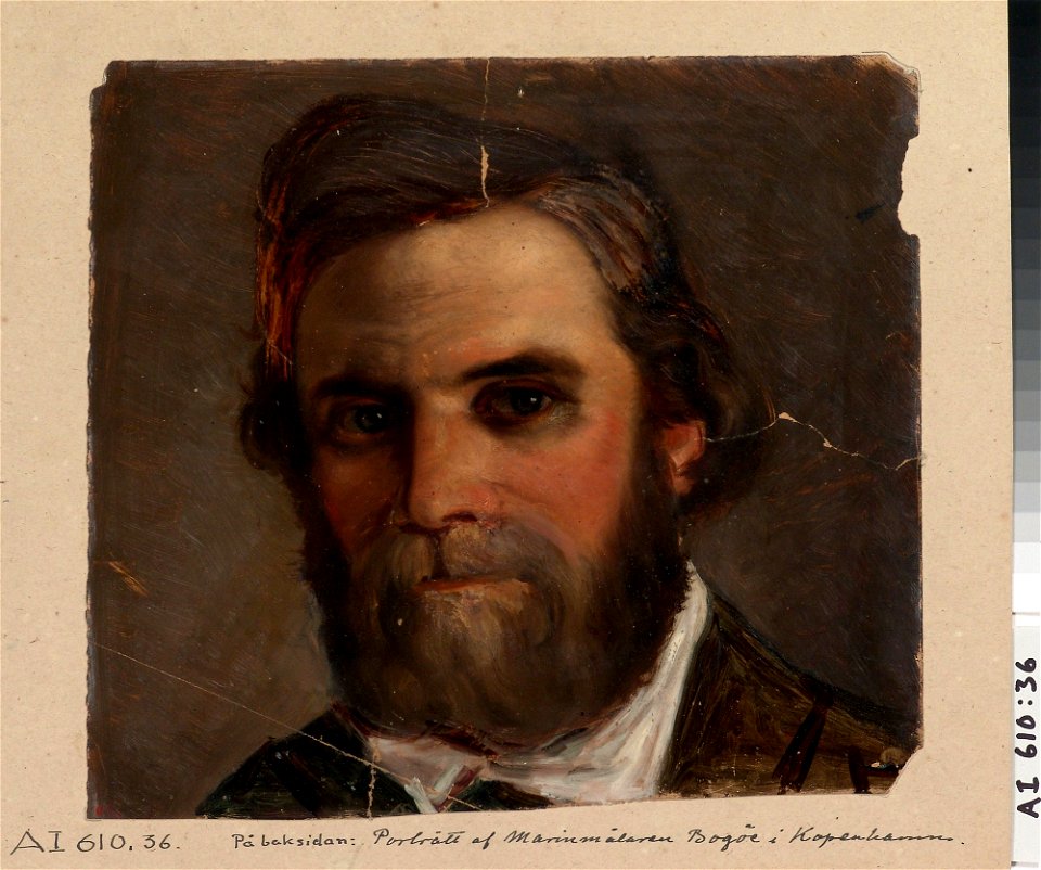 Anders Ekman - Portrait of Marine Painter Bogöe from Copenhagen - A I 610-36 - Finnish National Gallery
