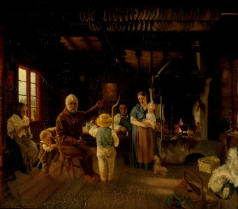 Anders Ekman - Peasant Cottage in Nauvo (War Veteran’s Tale) - A I 117 - Finnish National Gallery