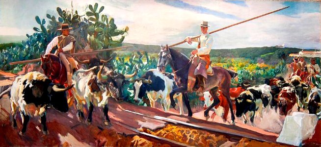 Andalucía. El encierro, por Joaquín Sorolla
