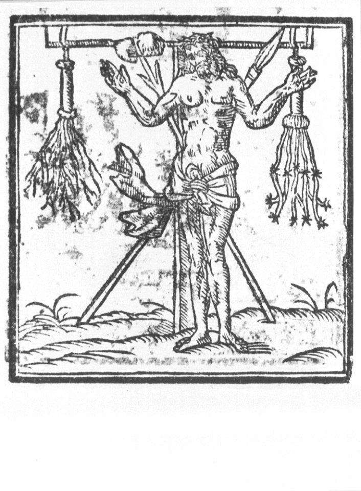 Andachtsbildchen Arma Christi GNM