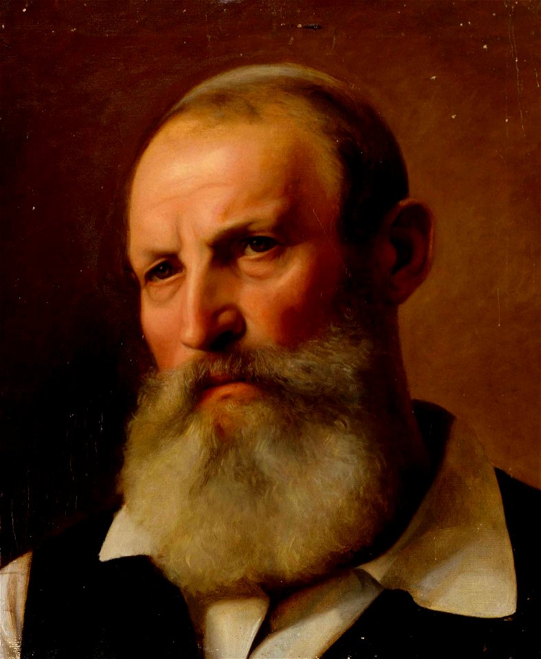 Anders Ekman - Parrakas vanha mies, harjoitelma - A IV 2846 g - Finnish National Gallery