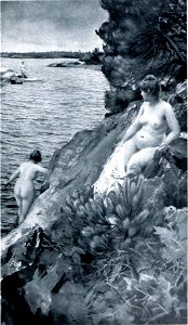 Anders Zorn - Baigneuses. Free illustration for personal and commercial use.