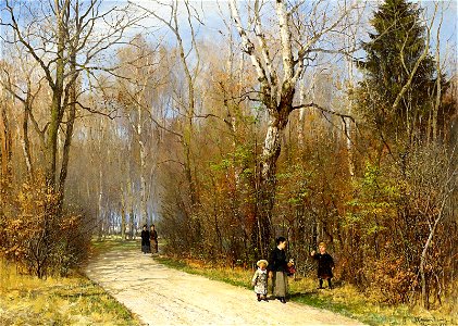 Anders Andersen-Lundby - Sonniger Wintertag im Englischen Garten (1885)
