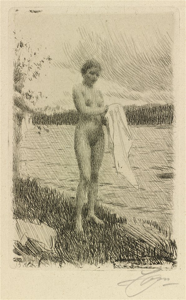 Anders Zorn (Swedish, 1860-1920) - Dal River - 1951.270 - Cleveland Museum of Art