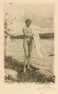 Anders Zorn (Swedish, 1860-1920) - Dal River - 1951.270 - Cleveland Museum of Art