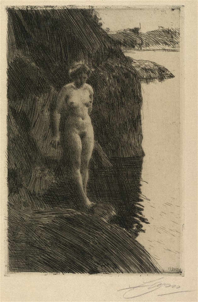 Anders Zorn (Swedish, 1860-1920) - Precipice - 1940.930 - Cleveland Museum of Art