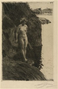 Anders Zorn (Swedish, 1860-1920) - Precipice - 1940.930 - Cleveland Museum of Art