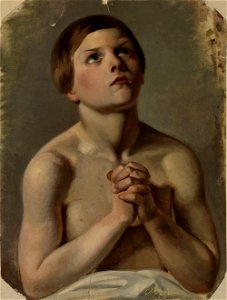 Anders Ekman - Rukoileva poika - A I 458-4 - Finnish National Gallery