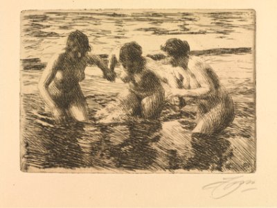 Anders Zorn (Swedish, 1860-1920) - Against the Current - 1951.269 - Cleveland Museum of Art