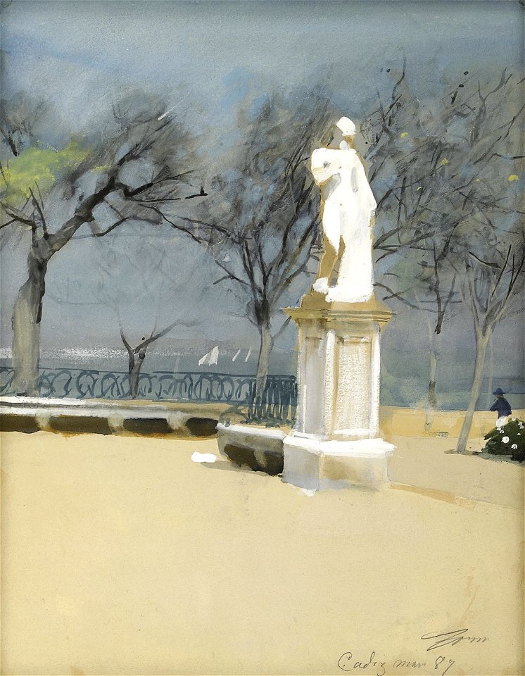 Anders Zorn - Alamedan i Cádiz 1887
