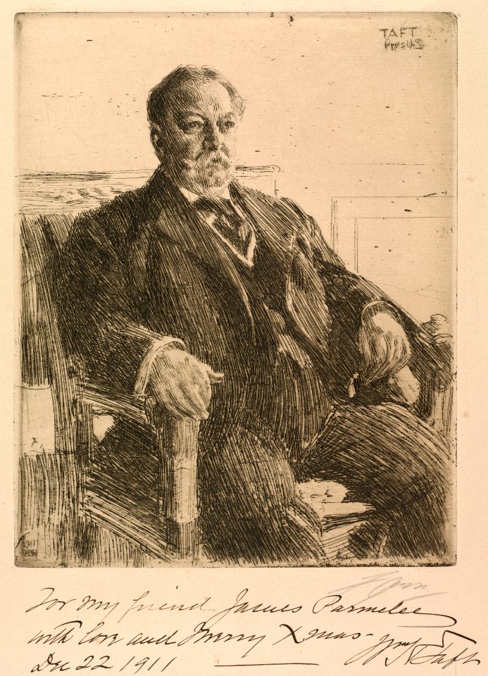 Anders Zorn (Swedish, 1860-1920) - President William Howard Taft - 1940.895 - Cleveland Museum of Art