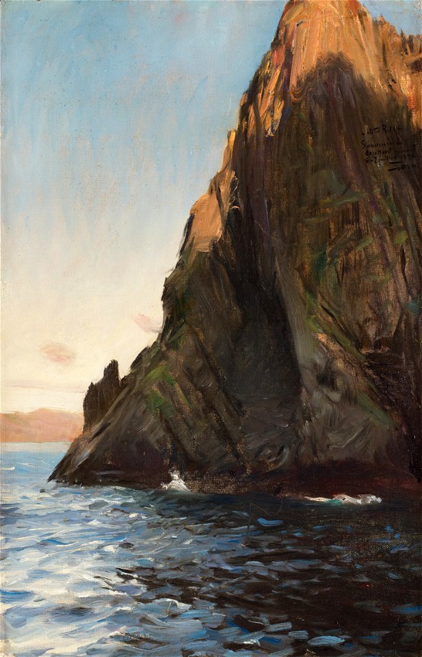 Anders Zorn - 'Nordkap i midnattssol' 1890