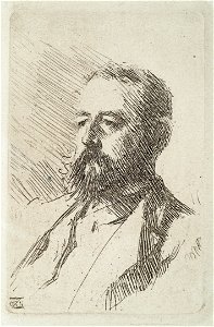 Anders Zorn - Carl Snoilsky (etching) 1888
