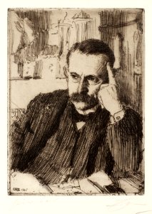 Anders Zorn - D'Estournelles de Constant (etching) 1906