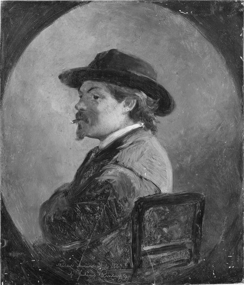 Anders Olsson Montan (1845-1917), konstnär (Julius Kronberg) - Nationalmuseum - 39222