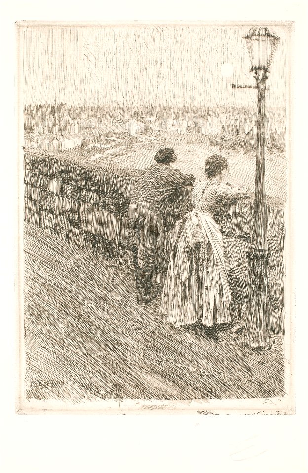 Anders Zorn - Fisherman in Saint Ives (etching) 1891