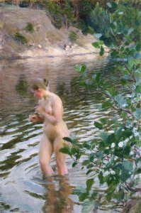 Anders Zorn - Frileuse. Free illustration for personal and commercial use.
