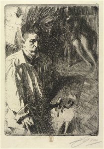 Anders Zorn (Swedish, 1860-1920) - Portrait of the Artist and His Model - 1918.127 - Cleveland Museum of Art