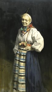 Anders Zorn - Dalecarlian girl from Rättvik 1880