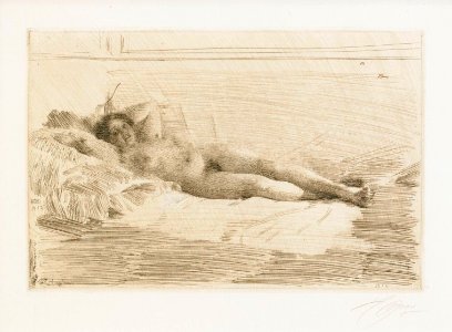 Anders Zorn - Elin 1913. Free illustration for personal and commercial use.