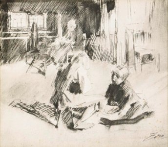 Anders Zorn - Interiör 1890
