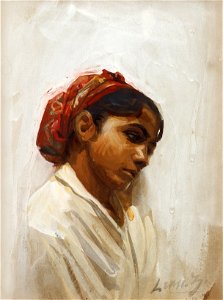 Anders Zorn - Huvud av spansk flicka, Sevilla 1881
