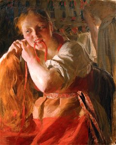 Anders Zorn - Margit. Free illustration for personal and commercial use.