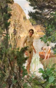 Anders Zorn - Jollen. Free illustration for personal and commercial use.