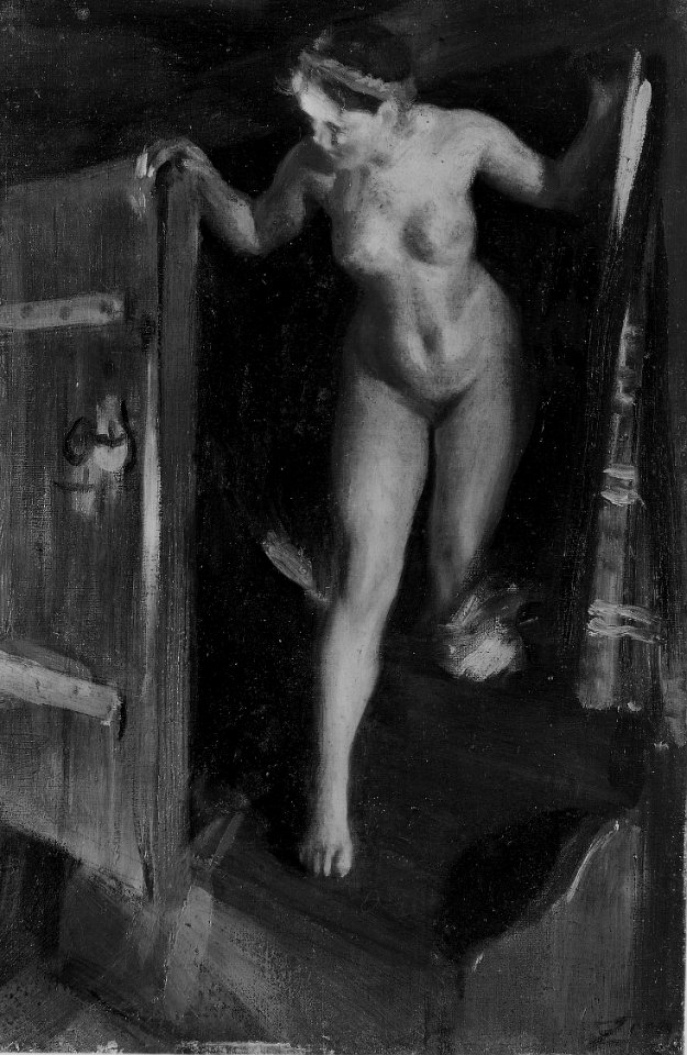 Anders Zorn - Nude Girl in Doorway - 1945.176 - Art Institute of Chicago