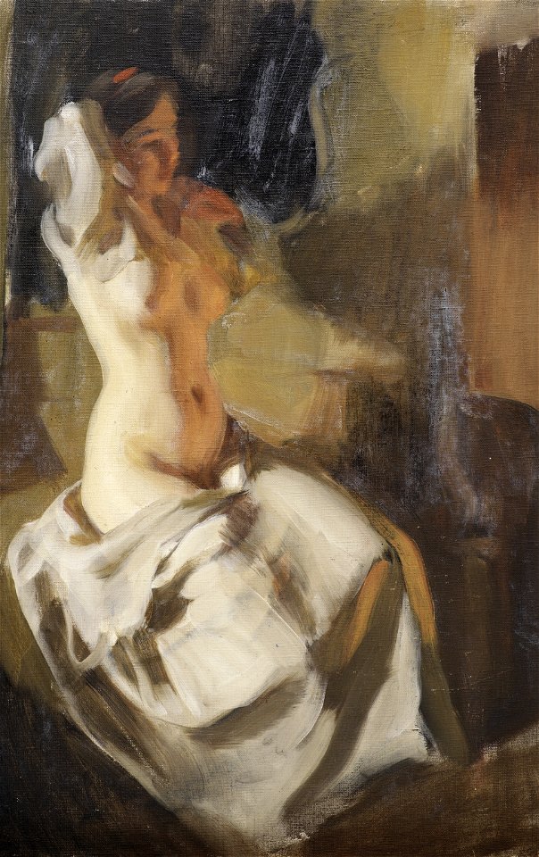 Anders Zorn - Naket i eldsken