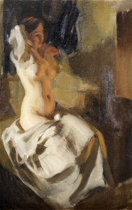 Anders Zorn - Naket i eldsken