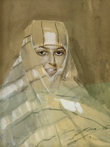 Anders Zorn - Bedouin girl 1886 (framed)