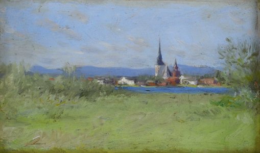 Anders Zorn - Mora Church 1890 (framed)