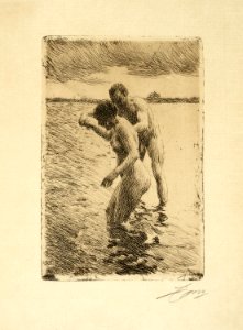 Anders Zorn - Pilot (etching) 1919