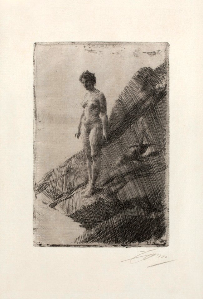 Anders Zorn - Edö (etching) 1907