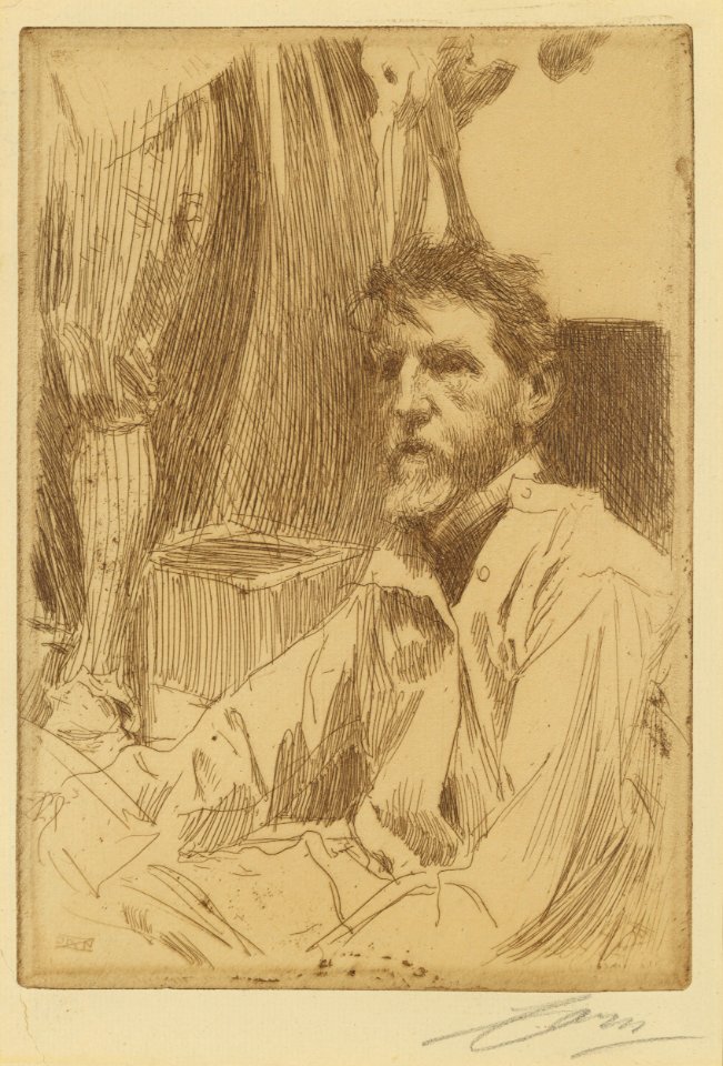 Anders Zorn Augustus Saint Gaudens I Thielska 450a