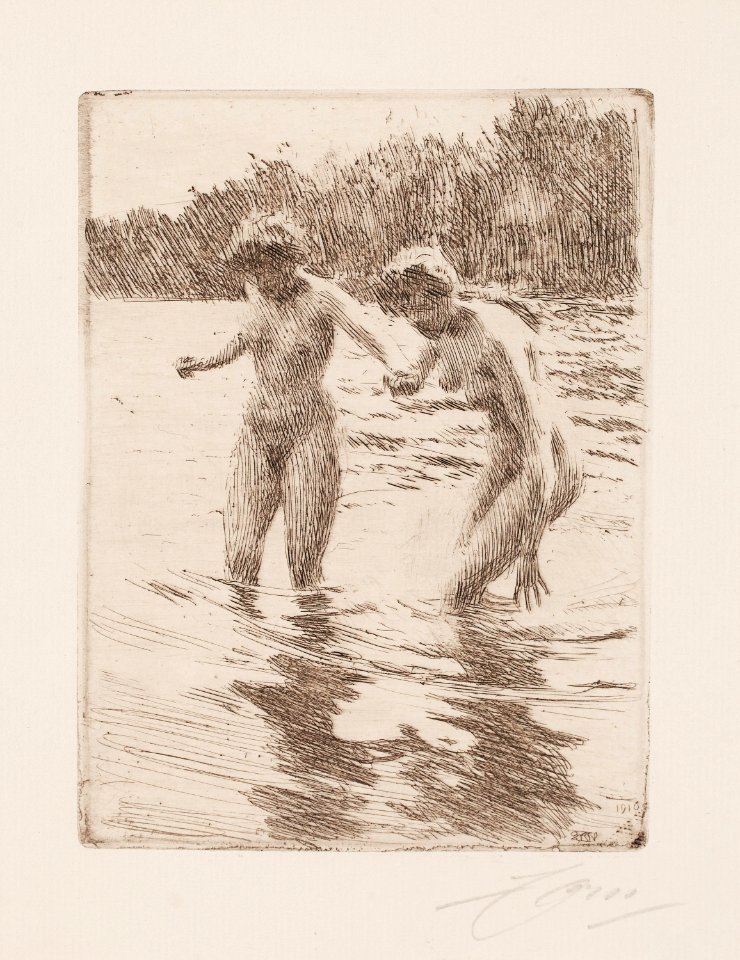 Anders Zorn - Stony Ground (etching) 1910