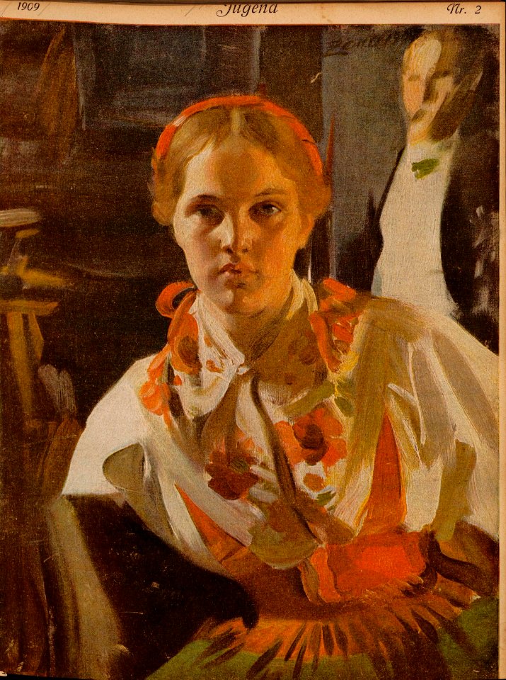 Anders Zorn - Hall Kesti, Girl from Mora - Jugend 1909 volume 2