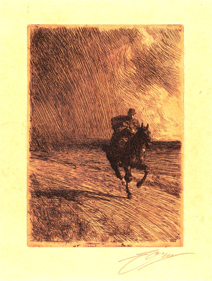 Anders Zorn Der Sturm 1891