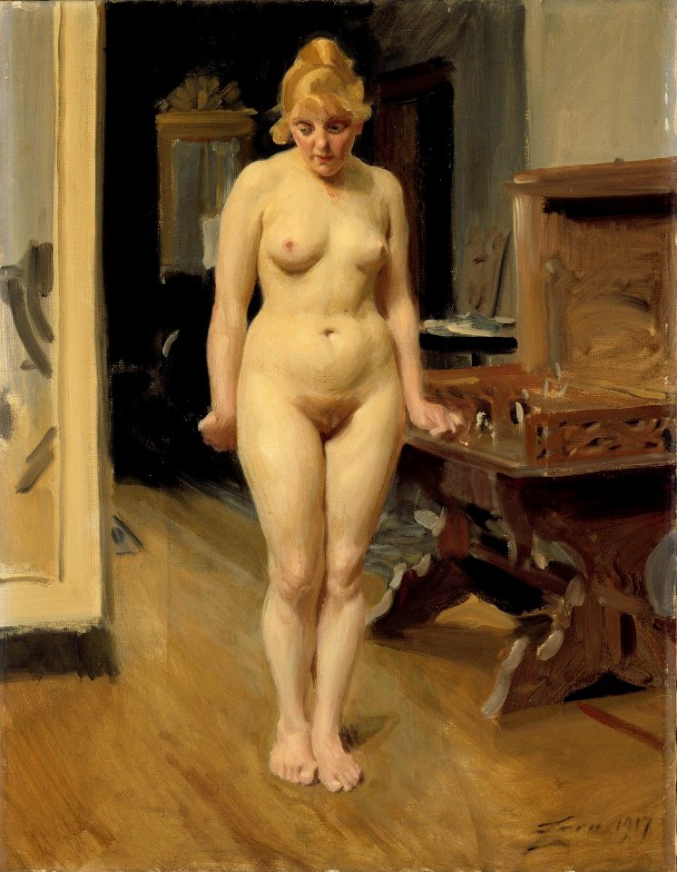 Anders Zorn - The Shy Model - A-2002-639 - Finnish National Gallery