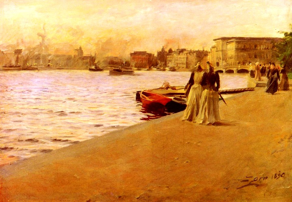 Anders Zorn - Utsikt från Skeppsholmskajen