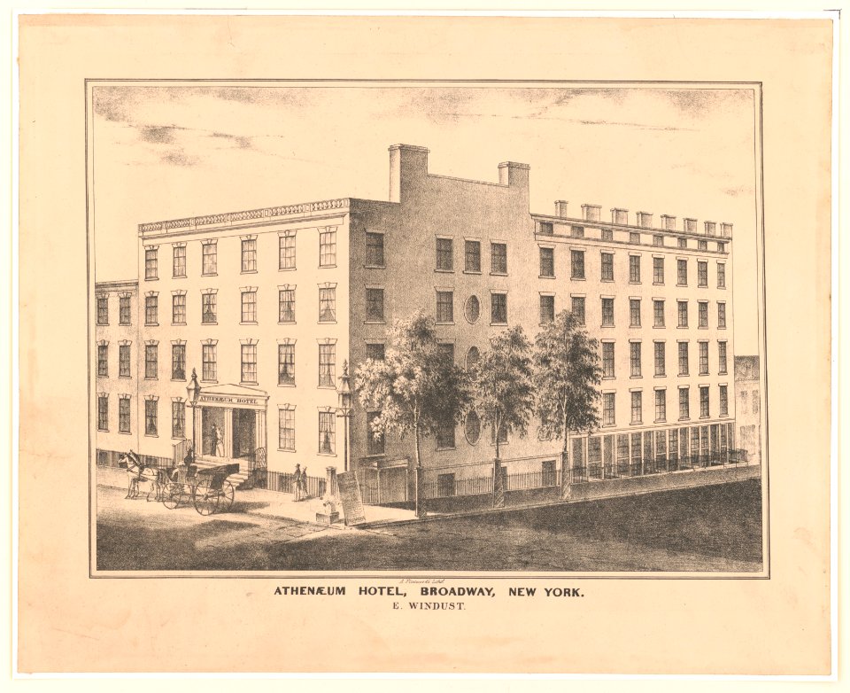 Athenaeum hotel, Broadway, New York., E. Windust LCCN2003681742