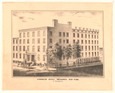 Athenaeum hotel, Broadway, New York., E. Windust LCCN2003681742