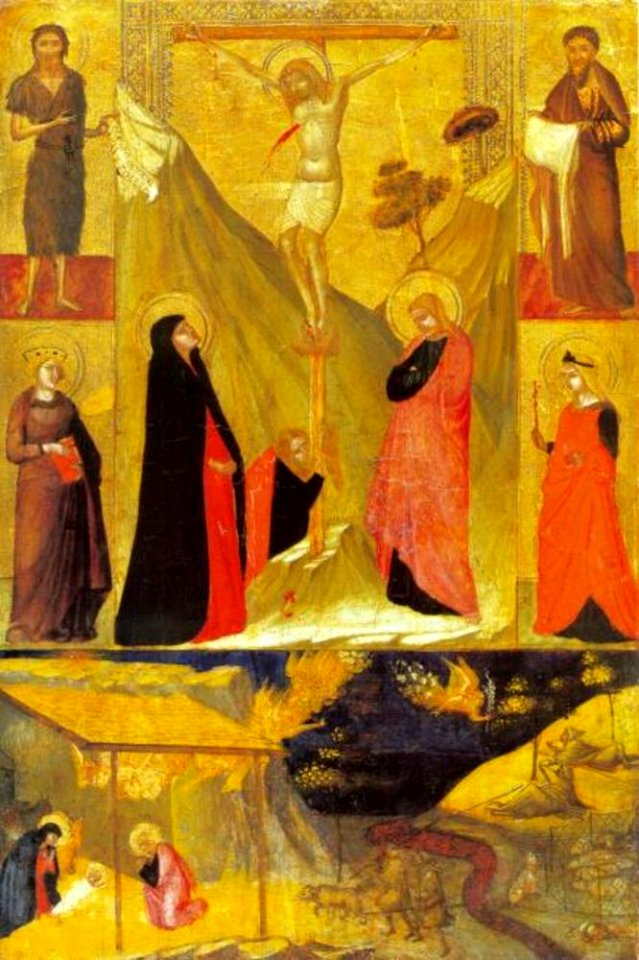 Atelier van Ambrogio Lorenzetti - Kruisiging en aanbidding - 1005 - Städel Museum