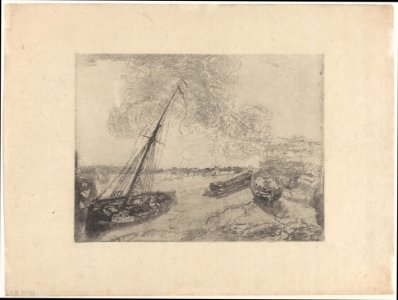 Beached Boats, print by James Ensor, 1888, Prints Department, Royal Library of Belgium, S. IV 84697